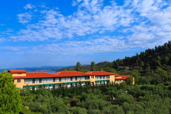 Hotel in sithonia, chalkidiki, Griekenland — Stockfoto