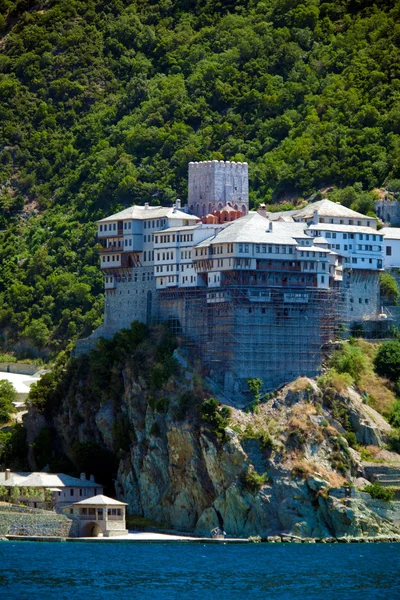 Монастырь Дионисиу, полуостров Афон, гора Афон, Халкидики, Греция — стоковое фото