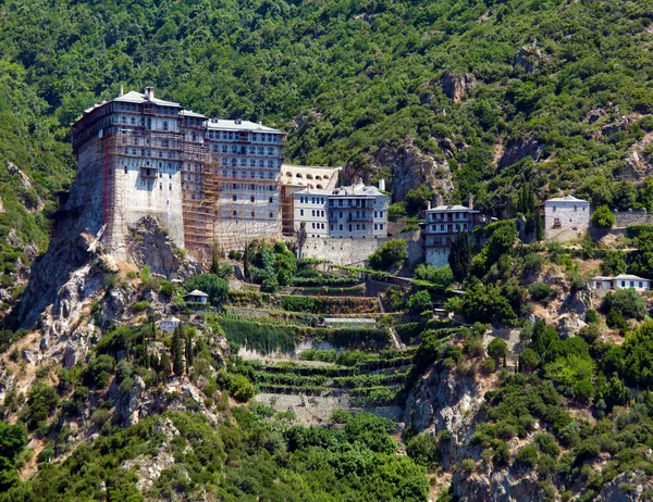 Simonopetra klostret athos halvön, mount athos, Halkidiki, Grekland — Stockfoto