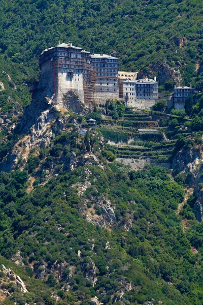 Simonopetra klostret athos halvön, mount athos, Halkidiki, Grekland — Stockfoto