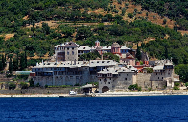 Monasterio de Saint Panteleimon, Península de Athos, Monte Athos, Chalkidiki, Grecia —  Fotos de Stock