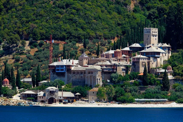 Monastero di Dochiariou, penisola di Athos, Monte Athos, Calcidica, Grecia — Foto Stock