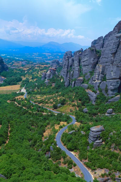 Il Monastero di San Nicola Anapausas, Meteora, Tessaglia, Grecia — Foto Stock