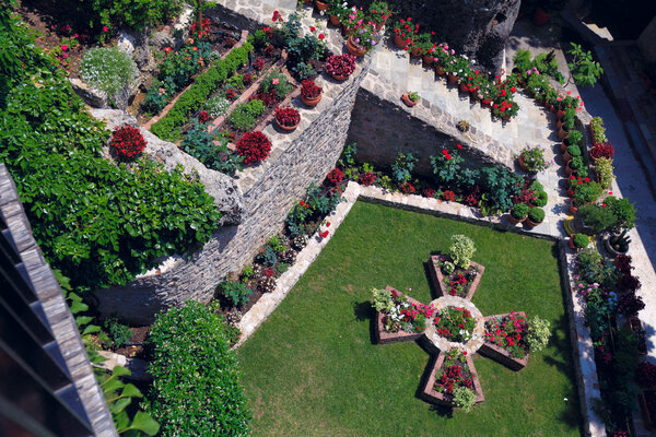 Inside The Holy Monastery of St. Stephen, Meteora, Thessaly, Greece