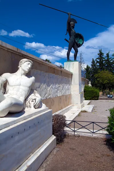 Monumento del rey Leónidas y 300 espartanos, Tesalia, Grecia — Foto de Stock