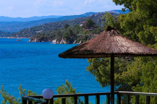 Sithonia vista al mar, Chalkidiki, Grecia — Foto de Stock