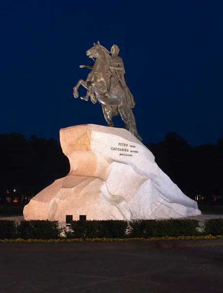ツァーリと大将軍記念碑ピーター私は偉大な (青銅色の騎手)、サンクトペテルブルク、ロシア — ストック写真