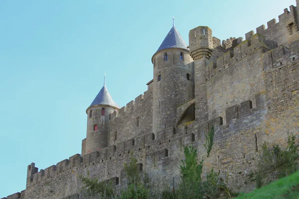 Outside view of Cité de Carcassonne, France — 스톡 사진