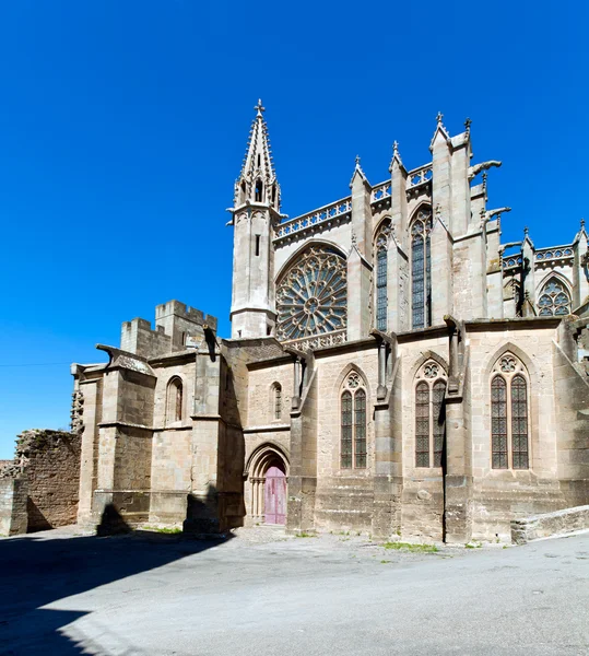 Basilique Saint-Jean-nazaire-et-saint-celse, carcassonne, Fransa — Stok fotoğraf