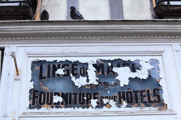 Letrero antiguo, Bayona, Francia — Foto de Stock