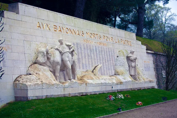 Monument av offren i första världskriget, bayonne, Frankrike — Stockfoto