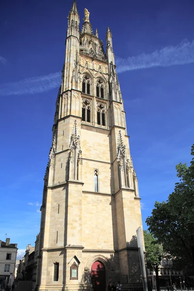 Tour Pey-Berland, belltower of Cathédrale Saint-André (11th- — стокове фото