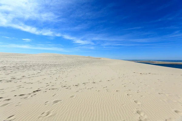 Visa från den högsta sanddynen i Europa - dyn av pyla (pilat), båge — Stockfoto