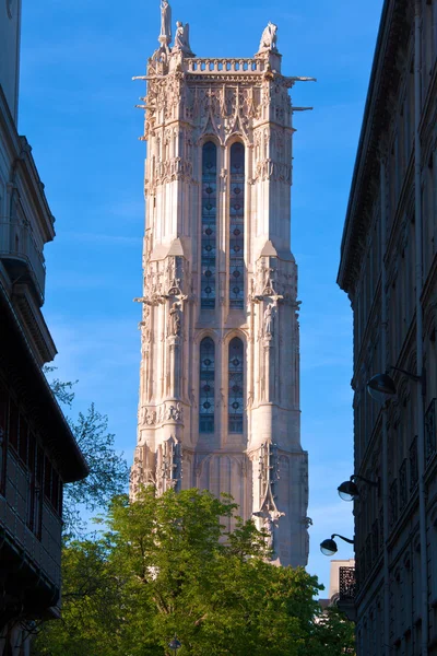 Věž Saint-jacques (věž saint-jacques) (1509-1523), Paříž, Francie — Stock fotografie