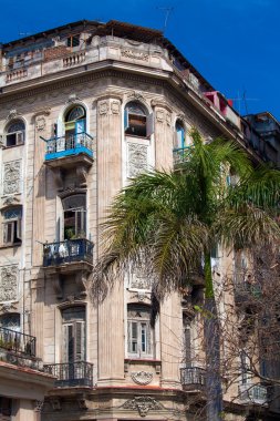 eski şehir, havana, Küba'da tipik koloni ev