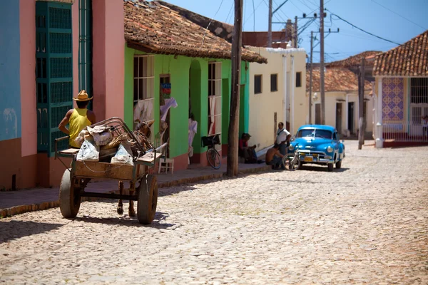 Domy ve staré části města, trinidad, Kuba — Stock fotografie