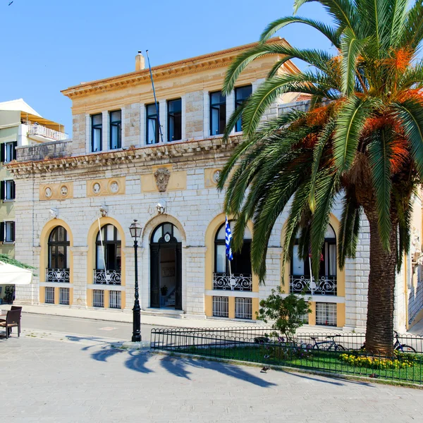科孚岛市政厅 （以前： 金钗剧院迪圣贾科莫 · di cofu)、 greecer — 图库照片