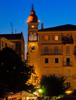 trimythous gece, Korfu, corfu, Aziz spyridon Kilisesi