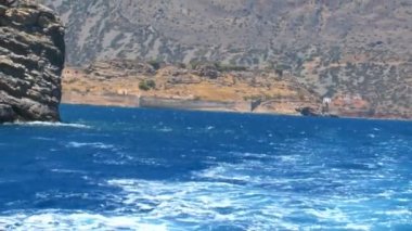 spinalonga Venedik Kalesi, Girit uzak hareketli kamera