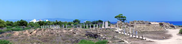 Panorama of Ruins of Salamis near Famagusta — Stock Photo, Image