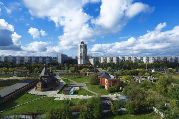 Havadan görünümü - Moskova modern evler — Stok fotoğraf