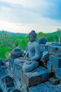 Antik borobudur Budist tapınağı