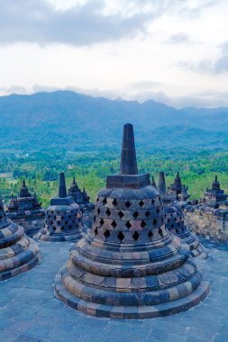 Antik borobudur Budist tapınağı