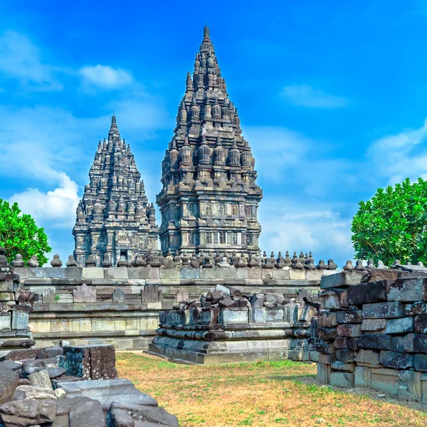 Prambanan Hinduiskt tempel, java — Stockfoto