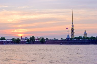 Peter ve paul fortress ve neva Nehri