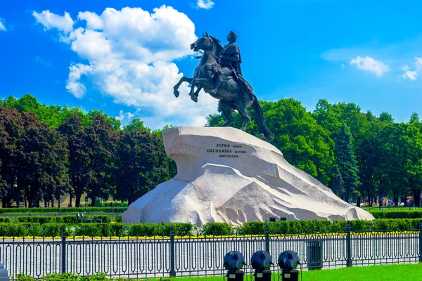 Бронзові вершник - Пітер знамениту статую — стокове фото