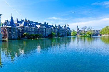 Hofvijver ve binnenhof, Lahey, Hollanda