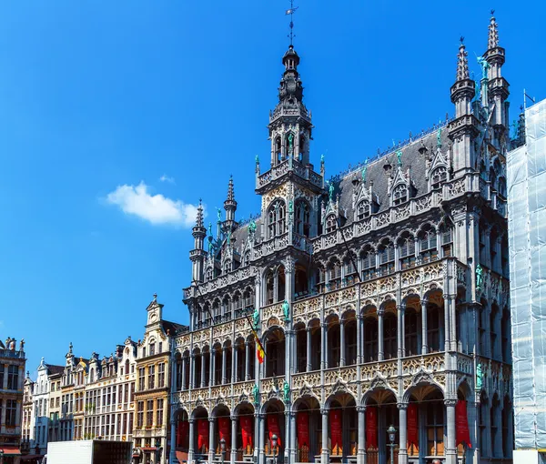 Dom królów na grand place, Bruksela, Belgia — Zdjęcie stockowe