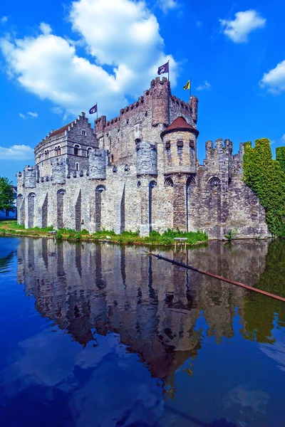 Castelo Medieval, Gante, Bélgica — Fotografia de Stock