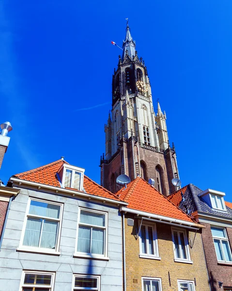 荷兰代尔夫特新教堂 （新教堂）， — 图库照片