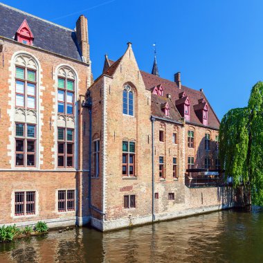 Katelijnestraat canal, bruges, Belçika