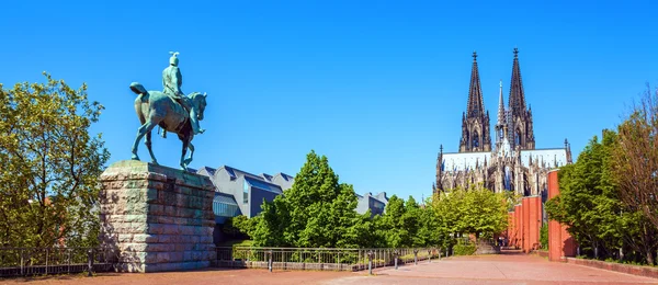Vista da Ponte na Catedral de Colônia — Fotografia de Stock