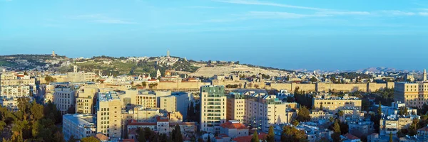 Panorama - letecký pohled na Jeruzalém — Stock fotografie