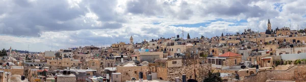 Panorama - Tetti della Città Vecchia, Gerusalemme — Foto Stock