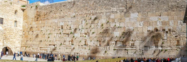 Panorama - Western Wall of Jewish Temple, Jerusalem — Stock Photo, Image