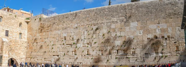 Panorama - Western Wall of Jewish Temple, Jerusalem — Stock Photo, Image