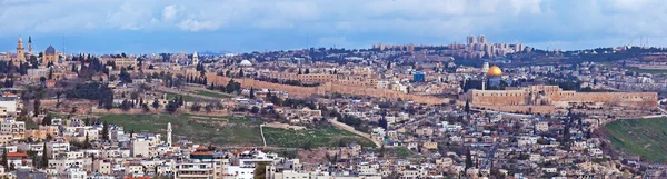 Panorama - eski şehir, Kudüs duvar — Stok fotoğraf