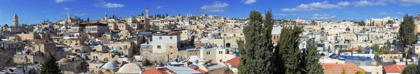 Panorama - Techos de la Ciudad Vieja, Jerusalén — Foto de Stock