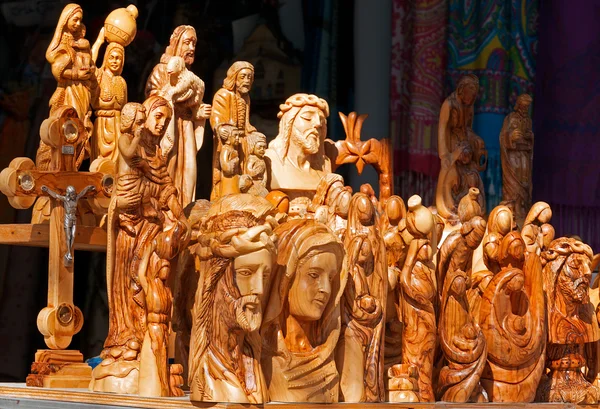 Estatuas cristianas de madera — Foto de Stock