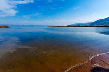 Landscape of Kinneret Lake - Galilee Sea clipart