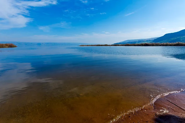 Landschap van Kinneret Lake - Galilea Sea — Stockfoto