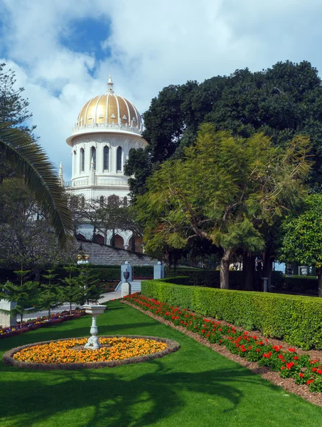 Santuário de Bab em Bahai Garden — Fotografia de Stock