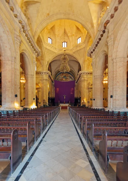 Interior of Havana Cathedral — Stock Photo, Image