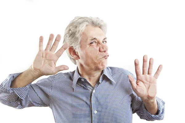 Man krossade på glas — Stockfoto