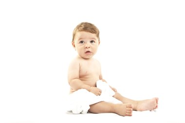 Sevimli bebeğin portresi