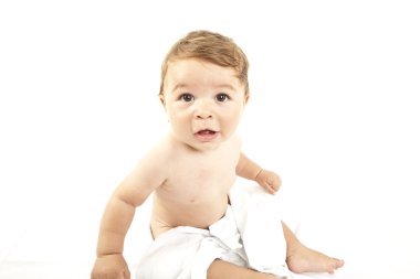 Sevimli bebeğin portresi